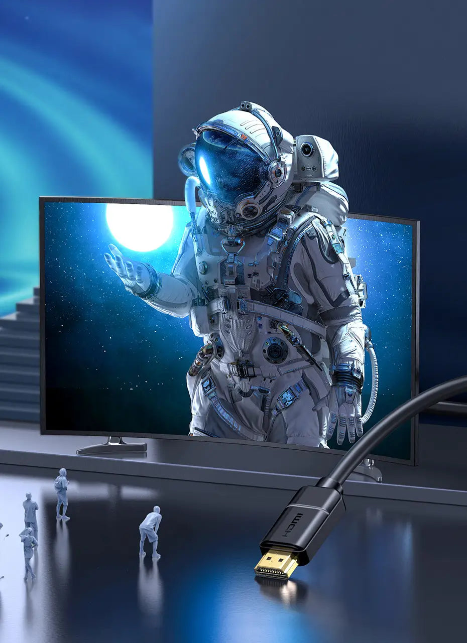 Baseus 2x HDMI 2.0 4K 60Hz Cable 3D HDR 18Gbps 2m (black)