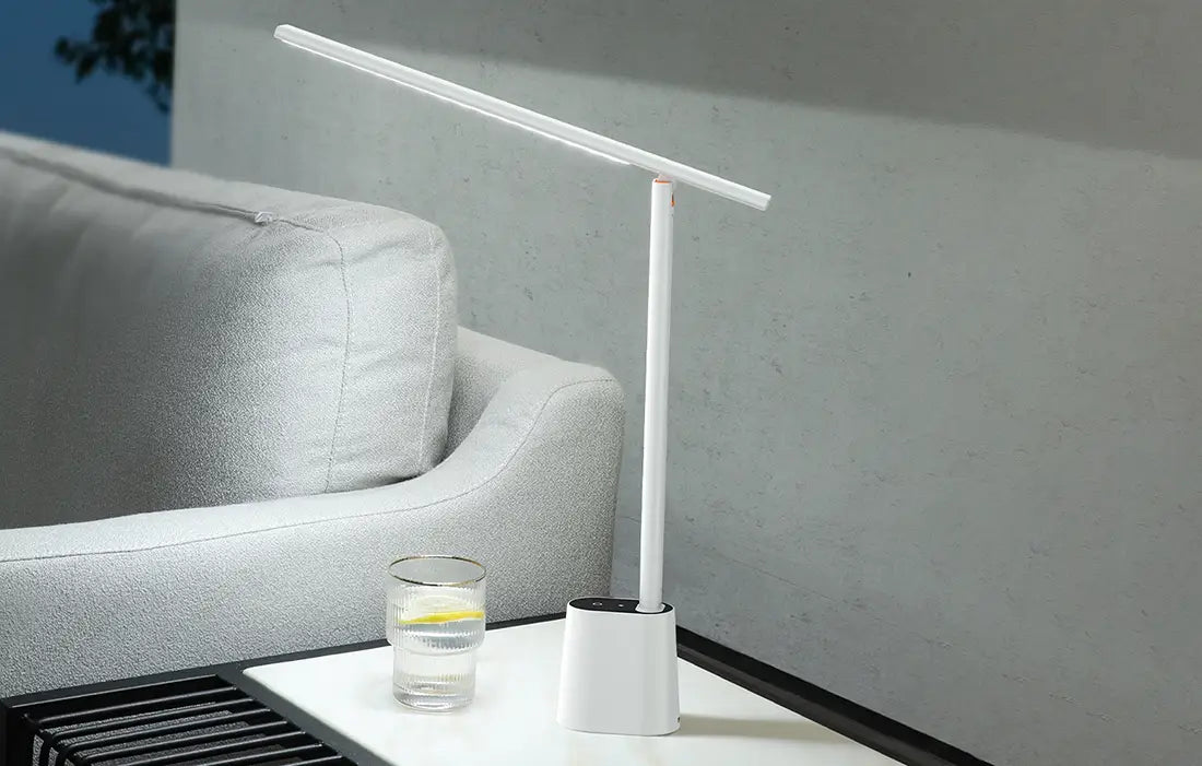 Folding desk lamp Baseus Smart Eye rechargeable (white)