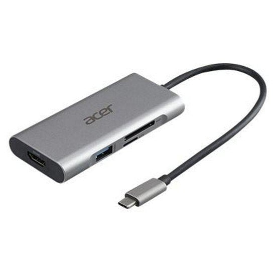 Docking station Acer 7in1 Type C dongle: 1 x HDMI, 3 x USB3.2, 1 x SD/TF, 1 x PD