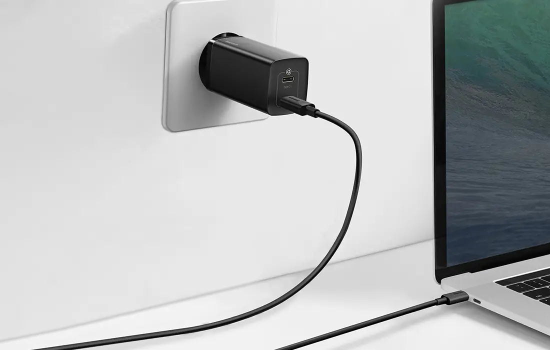 Quick Travel Charger Baseus GaN2 Lite USB + C 65W EU (black)