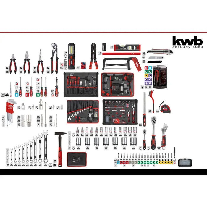 175 PIECE KWB TOOL KIT - Комплекти вложки и тресчотки<<<Ръчни инструменти<<<Инструменти и