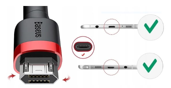 Baseus Cafule Micro USB cable 2.4A 1m (Red+ Black)