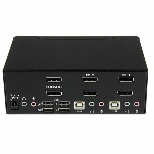 2-Port KVM Switch Startech SV231DPDDUA Black - Компютър Кабели и адаптери<<<Компютри| Електроника<<<BigBuy&&&Switch