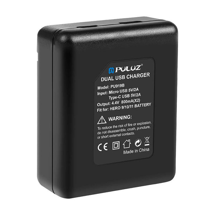2-slot charger Puluz PU919B for GoPro Hero 9/10/11/12 - For sports cameras<<<Accessories<<<Photo and cameras<<<InnproXML