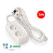 2-socket plugboard without power switch EDM 41017 Schuko (3 m) - Електроника Периферни и резервни части<<<Компютри|