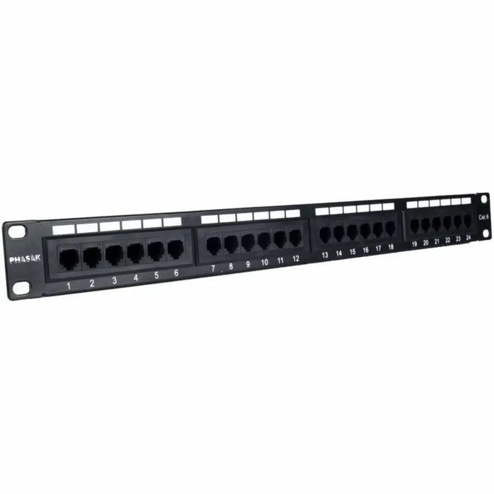 24-port UTP Category 6 Patch Panel Phasak PU 2420 - Компютър Мрежи и компоненти<<<Компютри|