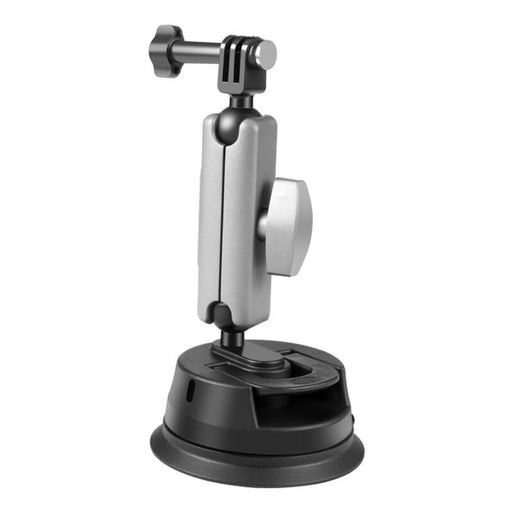 PULUZ car mount with suction cup mounting adapter and long screw for sports cameras (including Osmo Action 3 Insta360