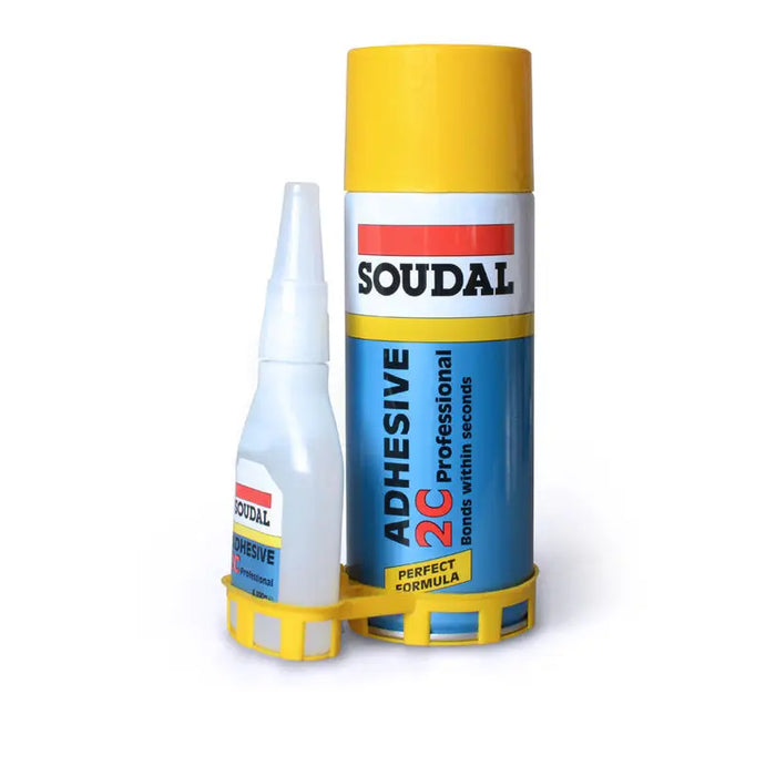 2K CYANOACRYLATE ADHESIVE + SPRAY 50/200 ML SOUDAL - Лепила<<<Лепила и ленти<<<Бои и