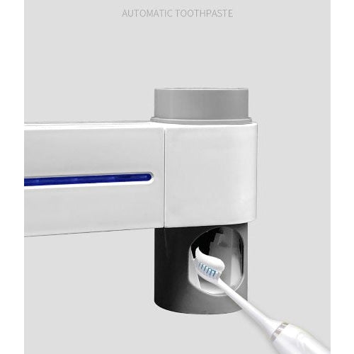 2 in 1 household bathroom set - UV sterilizer toothbrush and dispenser for toothpaste