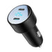 2x USB C 70W car charger with LED display Joyroom JR-CCD02 - black - Car charger<<<Основна<<<DunaXML&&&Car