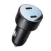 2x USB C 70W car charger with LED display Joyroom JR-CCD02 - black - Car charger<<<Основна<<<DunaXML&&&Car