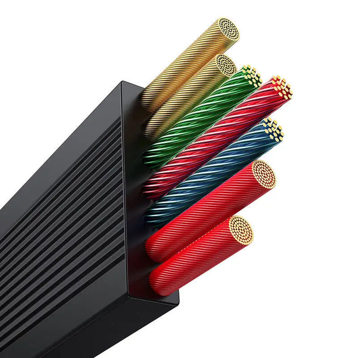 3-in-1 Baseus Free2Draw USB to M + L + C 100W cable 1.1 m (black) - Combo Cables<<<USB cables<<<GSM