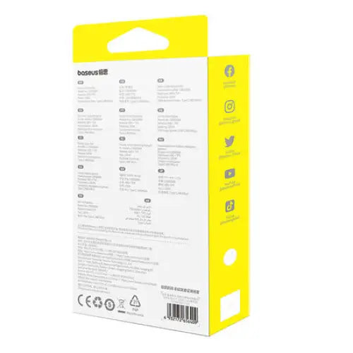 3-in-1 Baseus Free2Draw USB to M + L + C 100W cable 1.1 m (white) - Combo Cables<<<USB cables<<<GSM