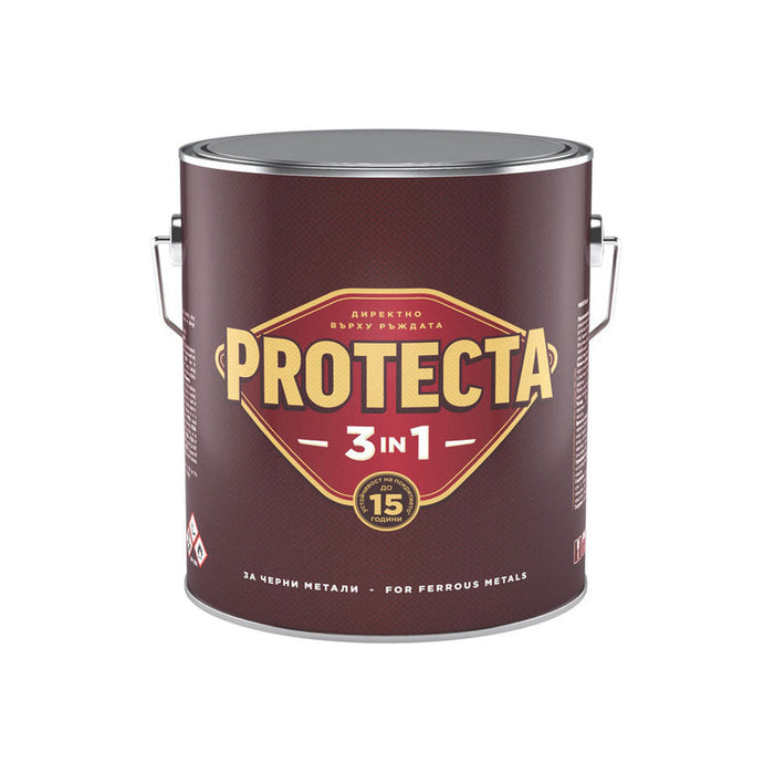 3 IN 1 ENAMEL 2.5 L LIGHT GREY COLOR PROTECTA - Алкидни и водоразтворими<<<Бои за метал и дърво<<<Бои и