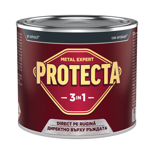 3 IN 1 ENAMEL LACQUER 500 ML ANTHRACITE GRAY PROTECTA PROTECTA - Алкидни и водоразтворими<<<Бои за метал и дърво<<<Бои