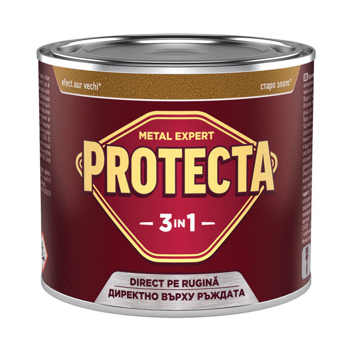 3 IN 1 ENAMEL LACQUER 500 ML COLOR OLD GOLD PROTECTA - Алкидни и водоразтворими<<<Бои за метал и дърво<<<Бои и
