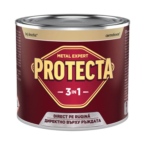 3 IN 1 ENAMEL POLISH 500 ML COLOR LIGHT BEIGE METALLIC PROTECTA - Алкидни и водоразтворими<<<Бои за метал и дърво<<<Бои