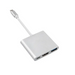 3-Port USB-C Hub MacLean MCTV-840 Silver - AdaptersKBA-ADA<<<Cables and adaptersKBA<<<ActionPL&&&Компютър Мрежи и