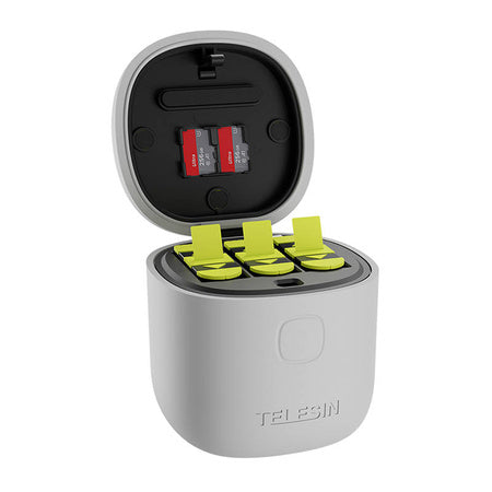3-slot waterproof charger Telesin Allin box for GoPro Hero 9 / Hero 10 / Hero 11 / Hero 12 + 3 batteries