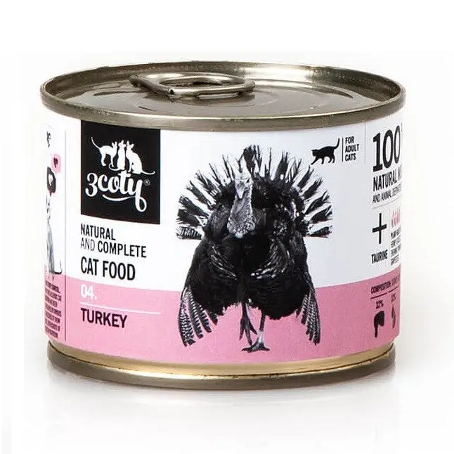 3COTY 04 Turkey - wet cat food - 180g - Wet foodDLK-KAM<<<For the catDLK<<<ActionPL