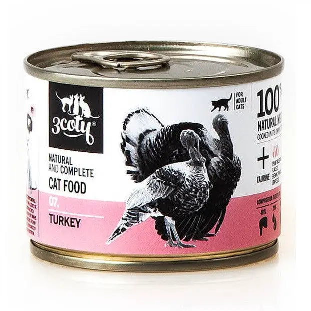 3COTY 07. Turkey - wet cat food - 180g - Wet foodDLK-KAM<<<For the catDLK<<<ActionPL