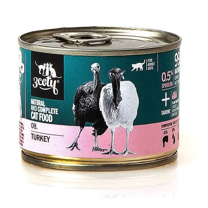3COTY 08. Turkey - wet cat food - 180g - Wet foodDLK-KAM<<<For the catDLK<<<ActionPL