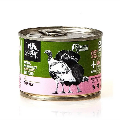 3COTY 11. Turkey Sterilised - wet cat food - 180g - Wet foodDLK-KAM<<<For the catDLK<<<ActionPL