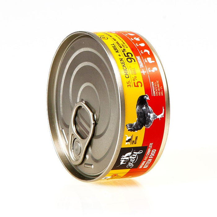 3COTY Chicken with krill For kittens - wet cat food - 80g