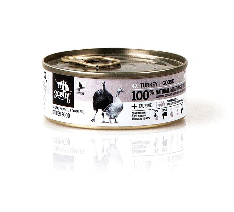 3COTY Turkey with goose For kittens - wet cat food - 80g