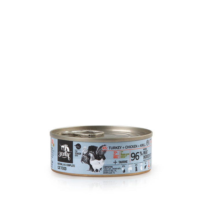 3COTY Turkey with chicken and krill Senior - wet cat food - 80g