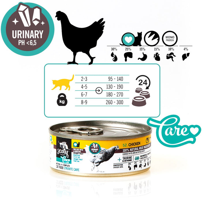 3COTY Chicken Struvite care - wet cat food - 80g