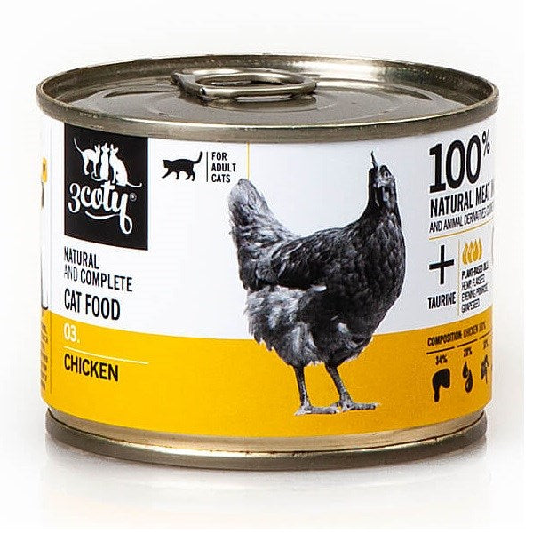 3COTY 03. Chicken - wet cat food - 180g