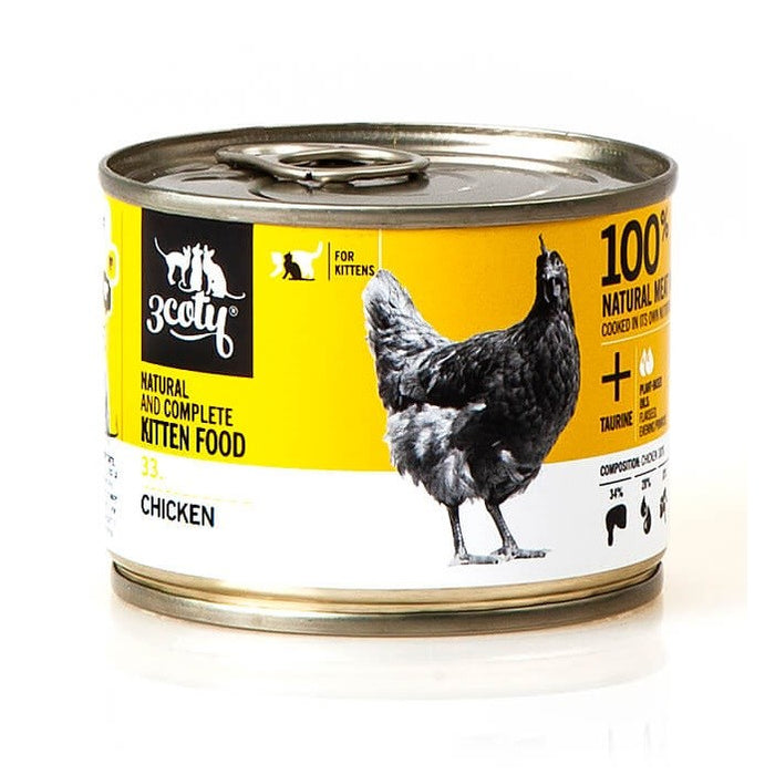 3COTY 33. Chicken Kitten - wet cat food - 180g