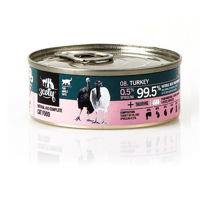Cat food 3COTY Turkey 80 g