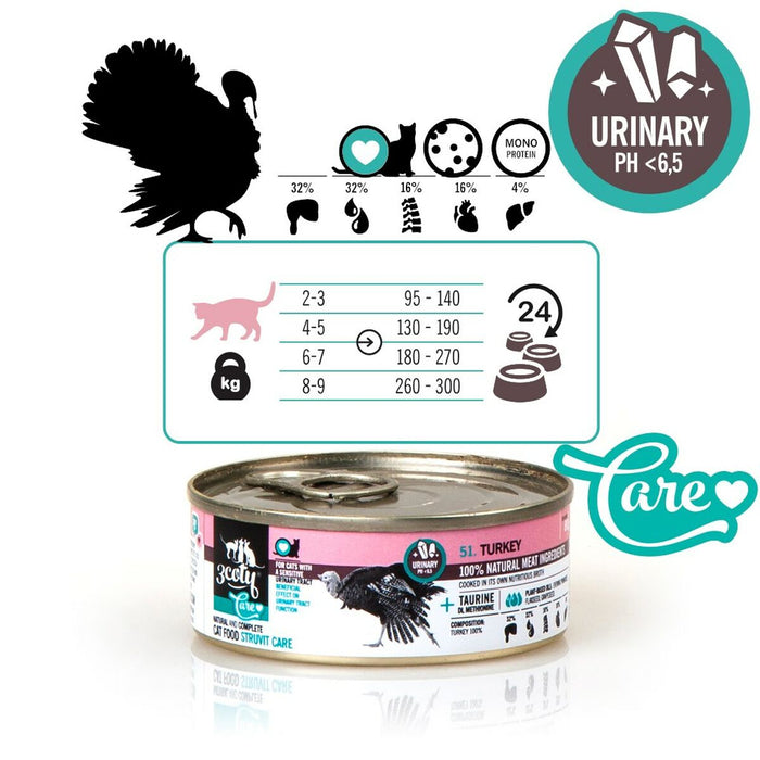 Cat food 3COTY Turkey 80 g
