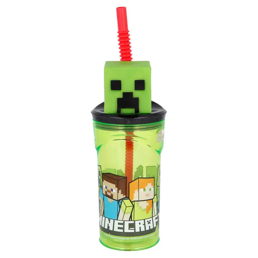3D 360 ML MINECRAFT MAXHOME BOTTLE WITH STRAW - Кани гарафи и бутилки<<<Домашни потреби<<<Кухня<<<Praktiker