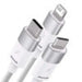 3in1 USB cable Baseus StarSpeed Series USB-C + Micro + Lightning 3,5A 1.2m (White) - Combo Cables<<<USB cables<<<GSM