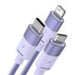 3in1 USB cable Baseus StarSpeed Series USB-C + Micro + Lightning 3,5A 1.2m (Purple) - Combo Cables<<<USB cables<<<GSM