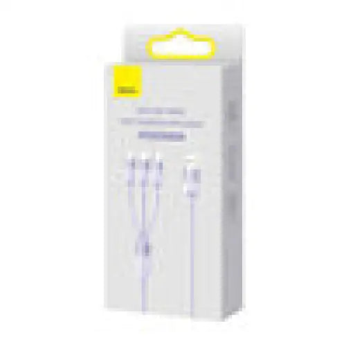 3in1 USB cable Baseus StarSpeed Series USB-C + Micro + Lightning 3,5A 1.2m (Purple) - Combo Cables<<<USB cables<<<GSM