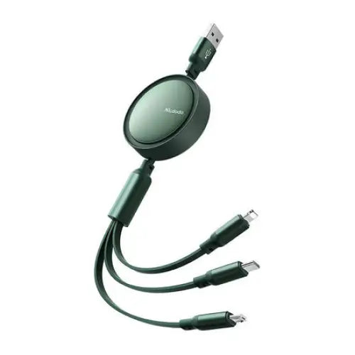 3in1 USB to USB-C / Lightning / Micro USB Cable Mcdodo CA-7257 3.5A 1.2m (green) - Combo Cables<<<USB cables<<<GSM