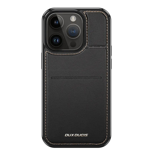 3in1 Wallet Case with Stand for iPhone 14 Pro MagSafe RFID Blocker Dux Ducis Rafi Mag - Black - Cell phone cases