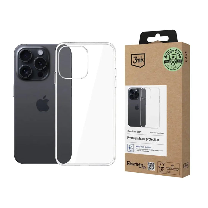 3mk Clear Case Eco for Apple iPhone 16 pro - transparent - Cell phone cases and covers<<<HurtelXML