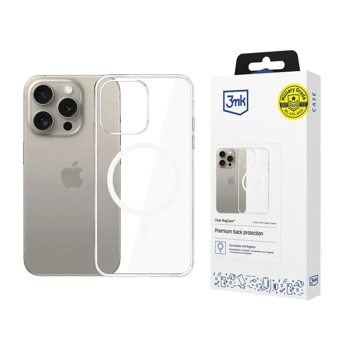 3mk Clear MagCase Case for Apple iPhone 15 Pro Max - Transparent - *Kategoria tymczasowa<<<HurtelXML