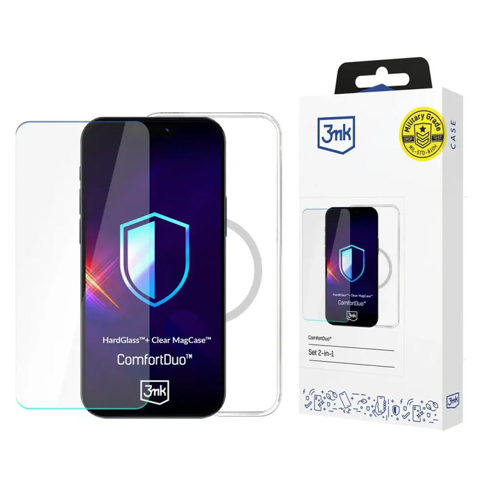 3mk ComfortDuo Clear MagCase protective set case + glass for Samsung Galaxy S24 Ultra - transparent - Cell phone cases