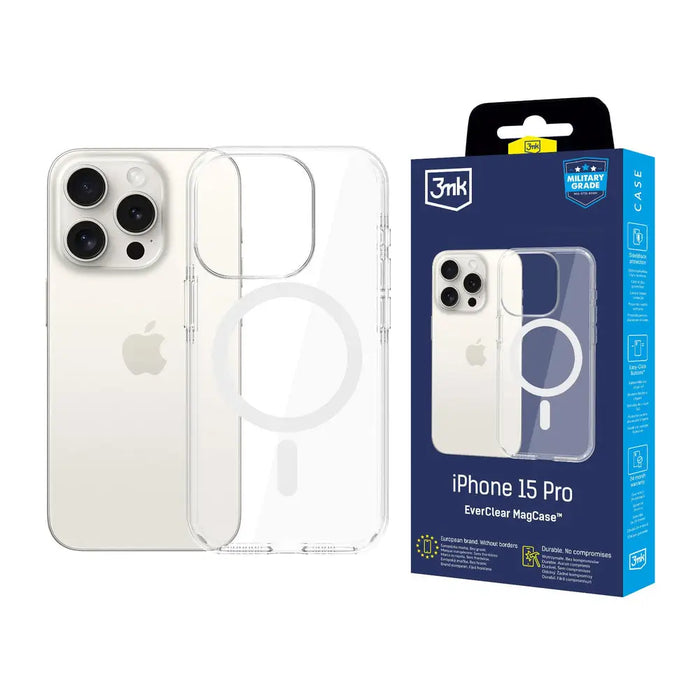 3mk EverClear MagCase for Apple iPhone 15 Pro - Transparent - *Kategoria tymczasowa<<<HurtelXML