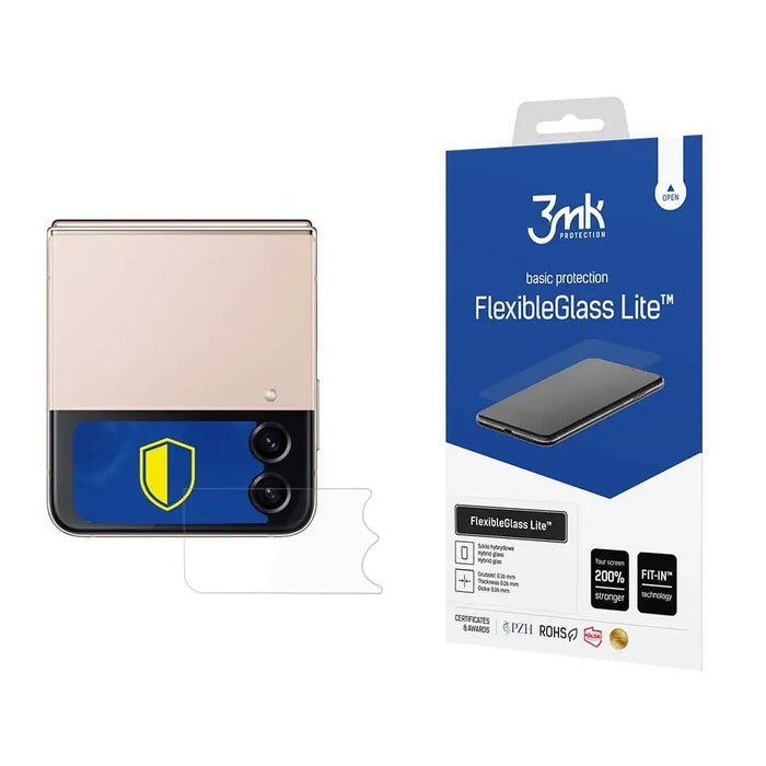 3mk FlexibleGlass Lite™ hybrid glass for Samsung Galaxy Z Flip 4 (front) - Cell phone tempered glass<<<HurtelXML