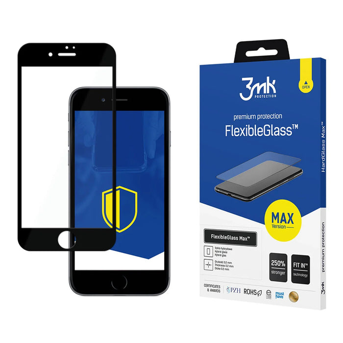 3mk FlexibleGlass Max™ hybrid glass for iPhone 7 / 8 / SE 2020 / SE 2022 - Cell phone tempered glass<<<HurtelXML