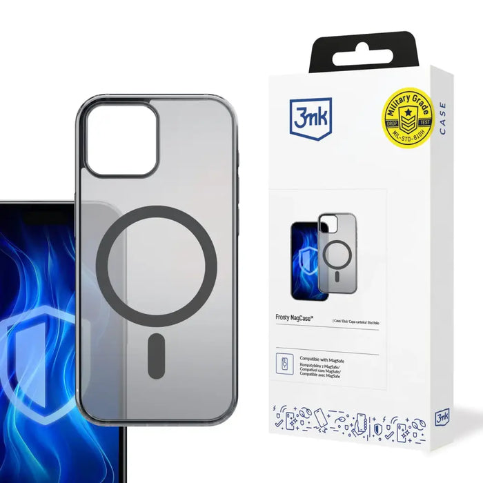3mk Frosty MagCase for iPhone 12 / 12 Pro - Black - Cell phone cases and covers<<<HurtelXML