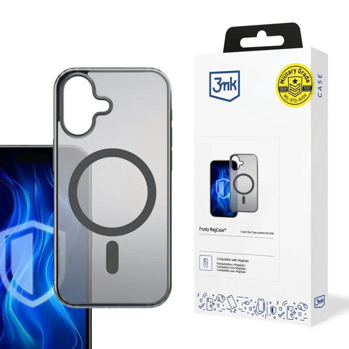 3mk Frosty MagCase for iPhone 16 Plus - Black - Cell phone cases and covers<<<HurtelXML