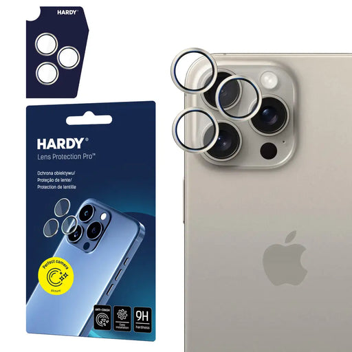 3mk HARDY Lens Protection Pro Glass for Apple iPhone 15 Pro Max - Beige - *Kategoria tymczasowa<<<HurtelXML